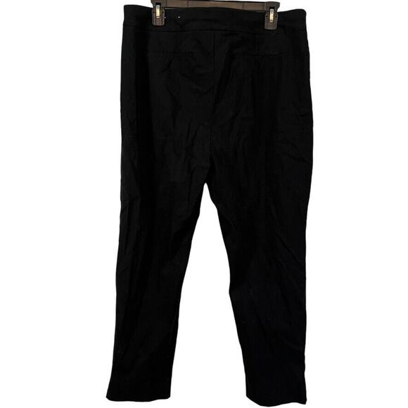 Chicos Womens Black Stretch Pull On Tapered Flat Front Pants Slacks sz 3R / 16 - Picture 14 of 15